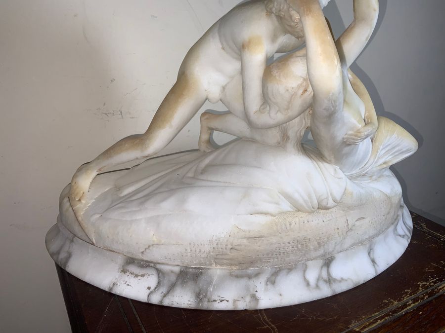 Antique Marble & Alabaster Figures 18th Century work of Art