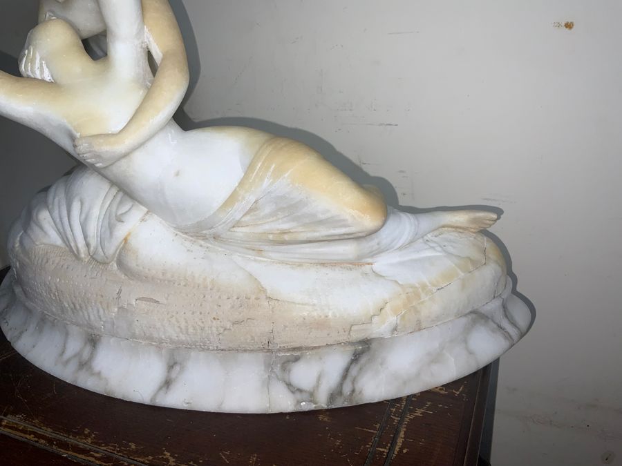 Antique Marble & Alabaster Figures 18th Century work of Art