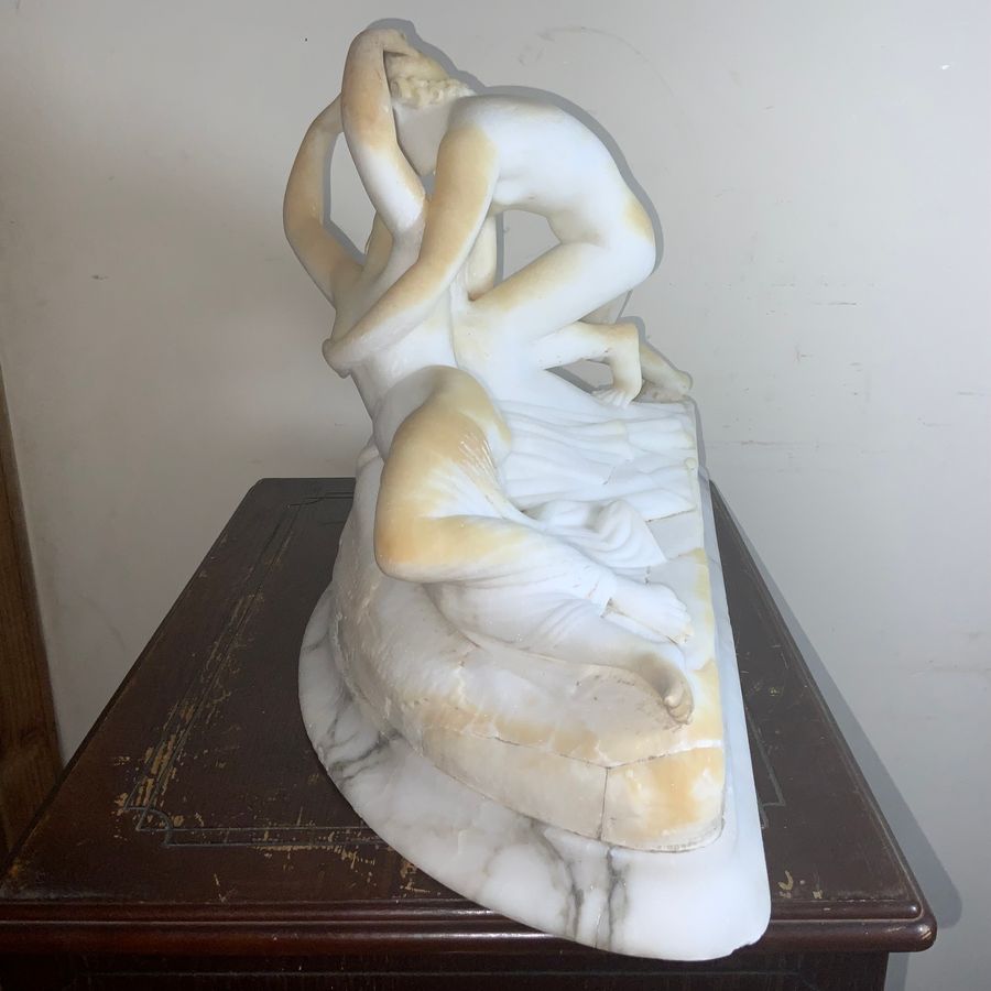 Antique Marble & Alabaster Figures 18th Century work of Art