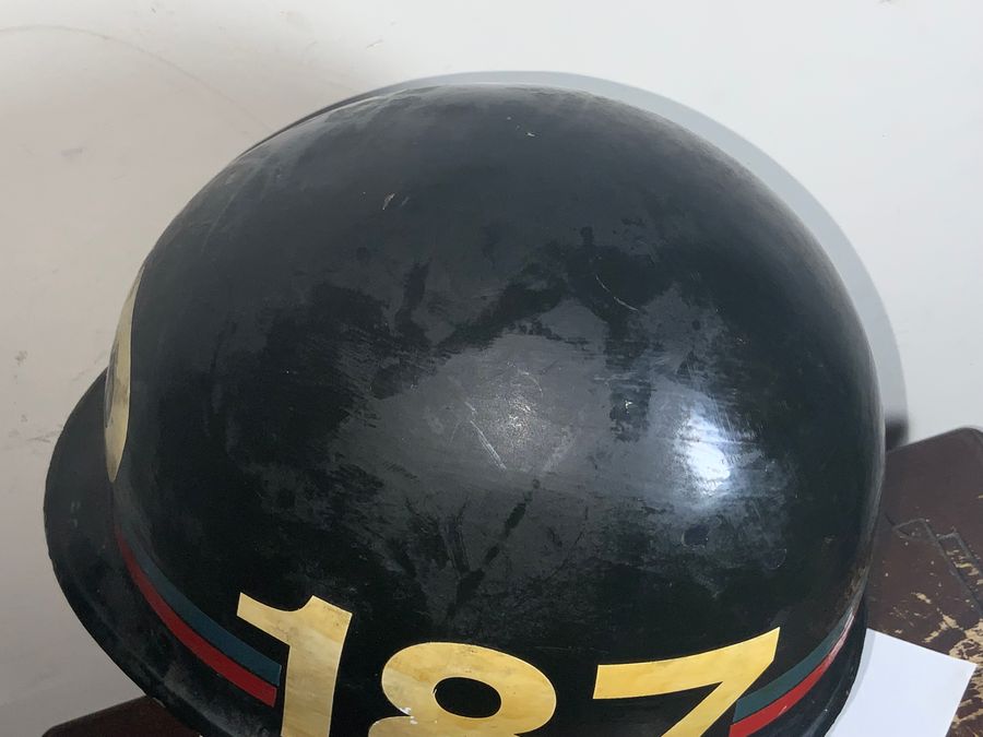 Antique Vietnam USA Military Police Officers Helmet