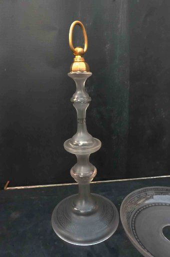 Antique art glass centre piece 