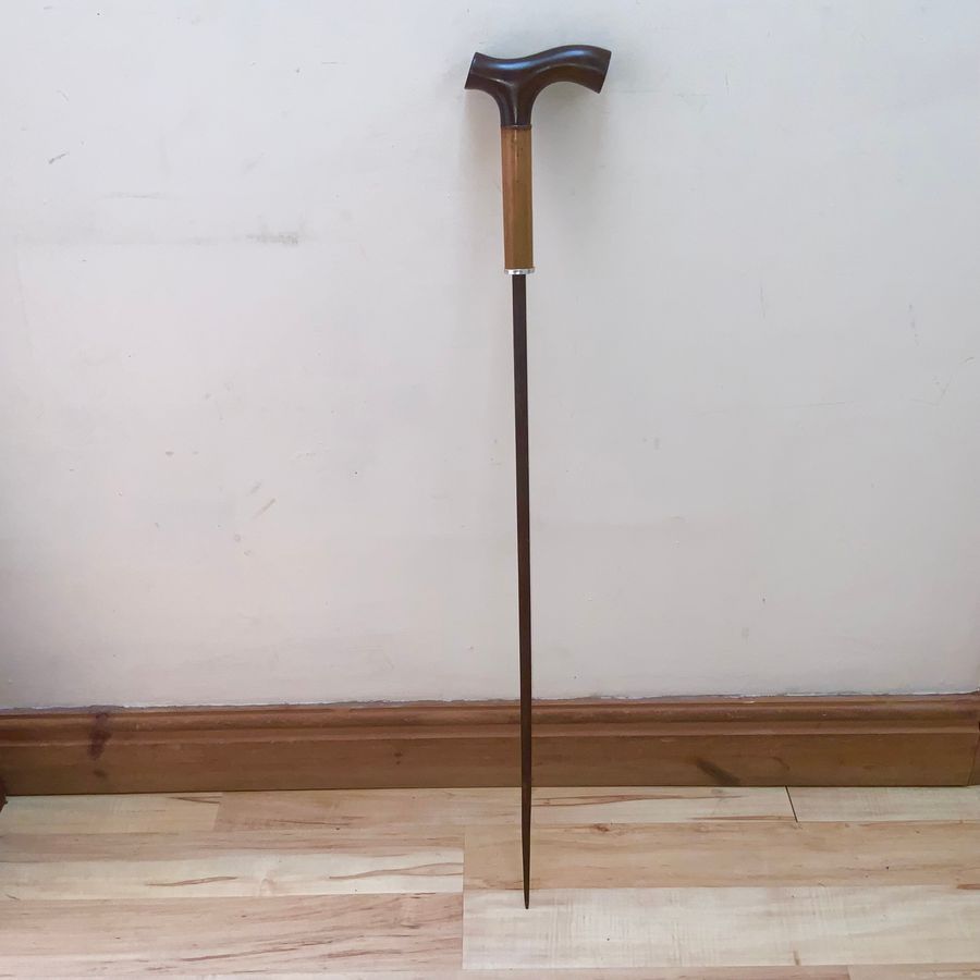 Antique Superb Gentleman’s walking stick sword stick 