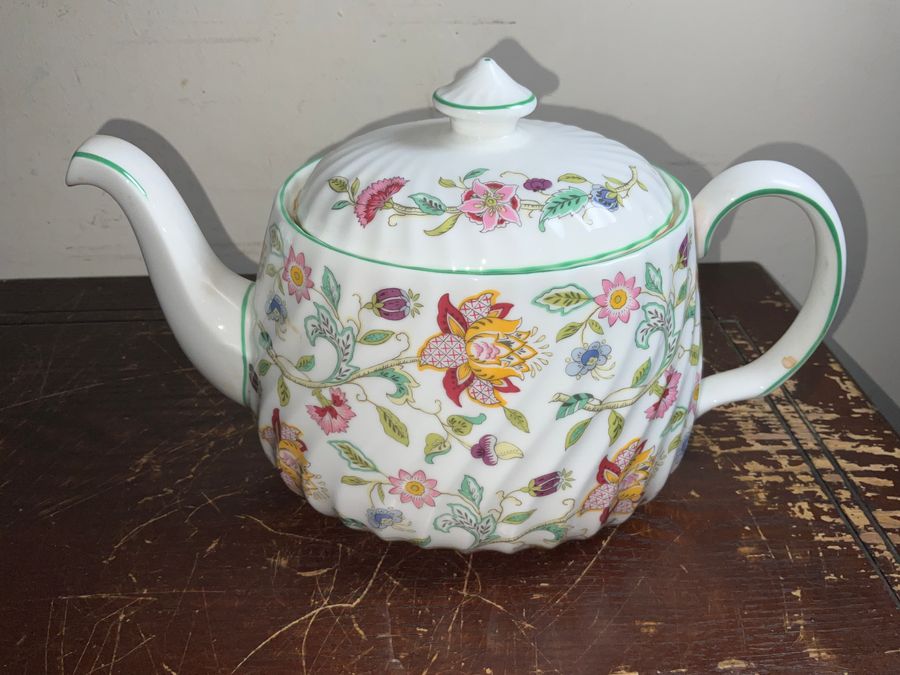 Antique MINTON Haddon Hall pattern Tea Pot