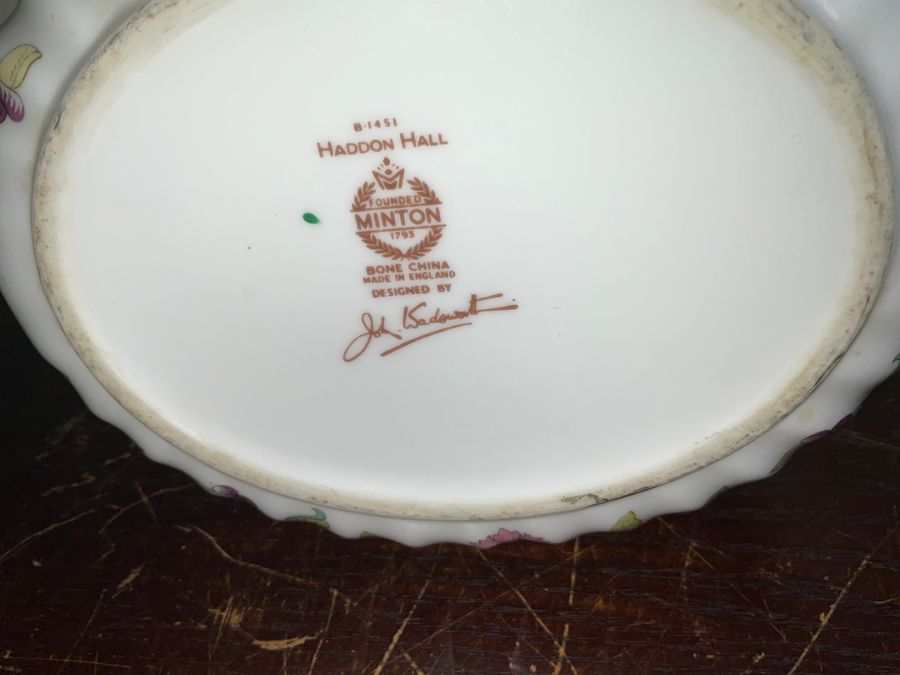 Antique MINTON Haddon Hall pattern Tea Pot