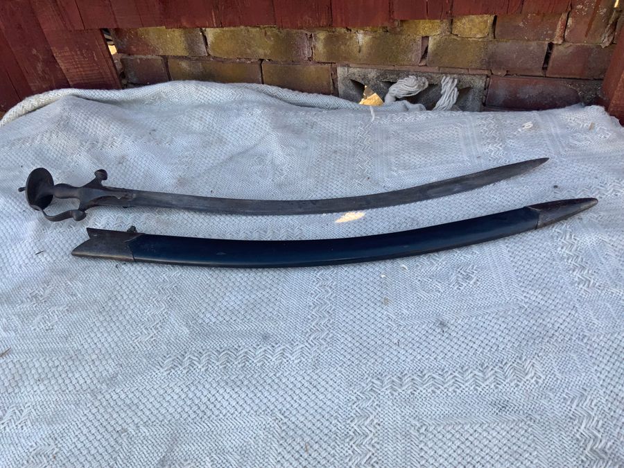 Antique Tulwar Sword & Scabbard 