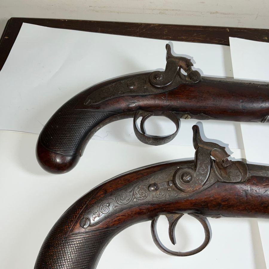 Antique Two Percussion Belt Pistols