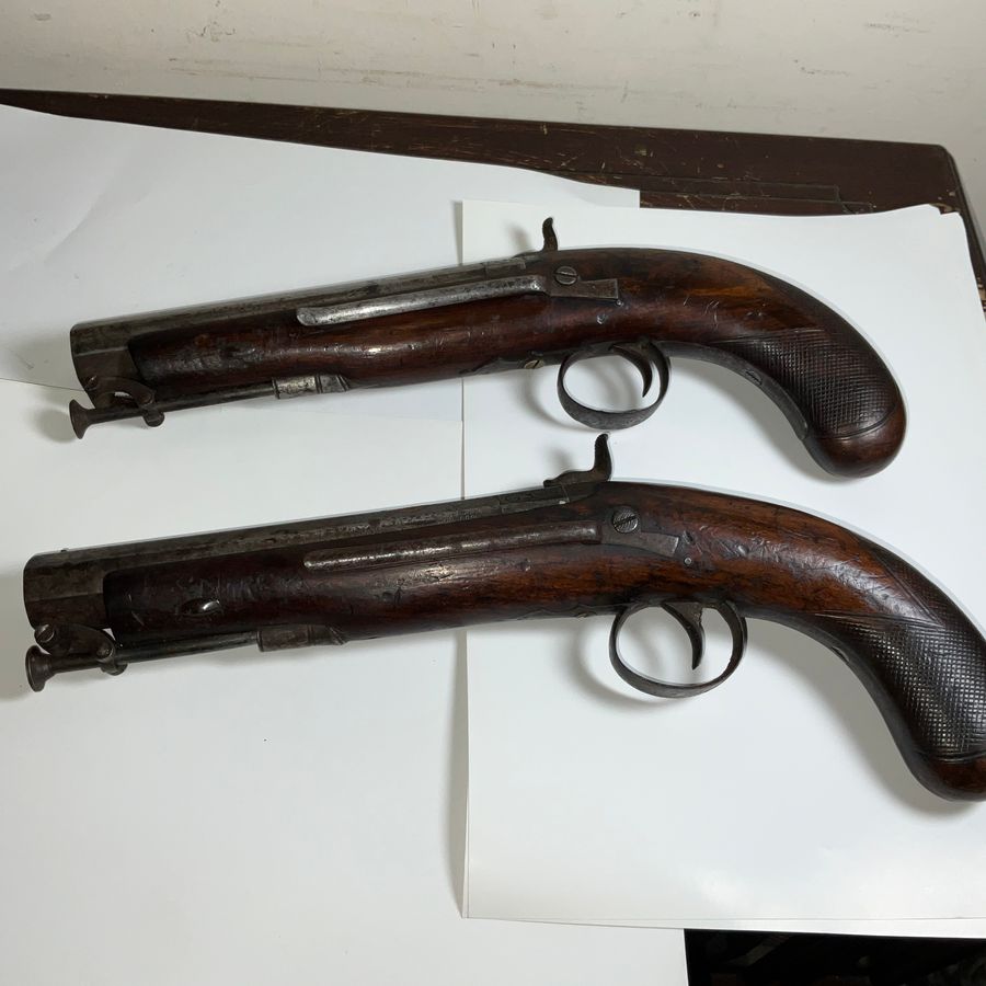 Antique Two Percussion Belt Pistols