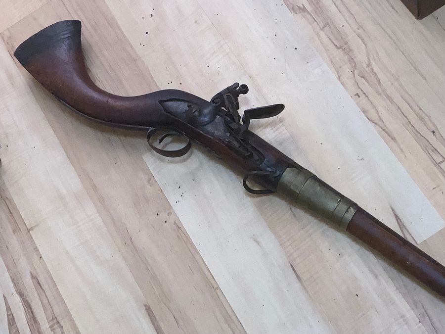 Antique TRIBAL RIFLE ZEZAIL KYBER PASS WITH TOWER LOCK