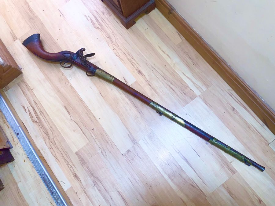 Antique TRIBAL RIFLE ZEZAIL KYBER PASS WITH TOWER LOCK