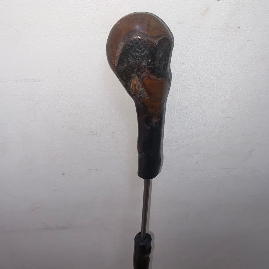 Antique IRISH BLACKTHORN WALKING STICK/DAGGER