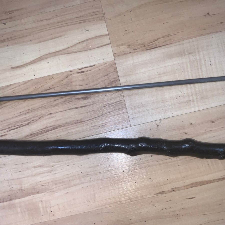 Antique IRISH BLACKTHORN WALKING STICK/DAGGER