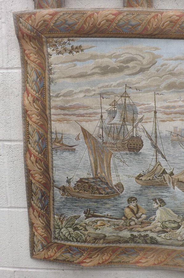 Antique Tapestry Large Traditional Quality Item.