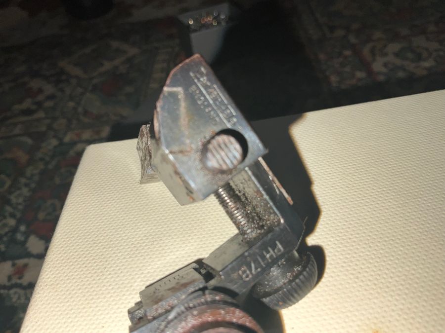 Antique Parker Hale rear dot sight for rifle.