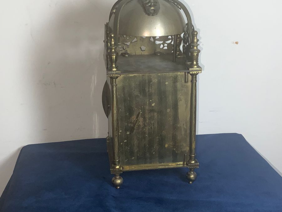 Antique LANTERN CLOCK TWIN TRAIN CIRCA 1900’S