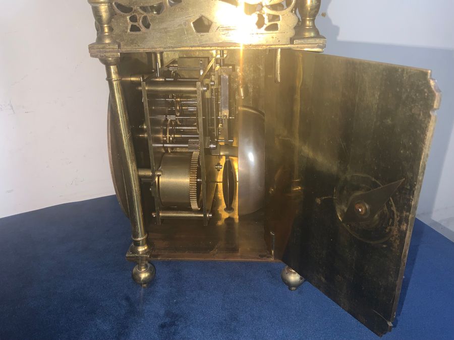 Antique LANTERN CLOCK TWIN TRAIN CIRCA 1900’S