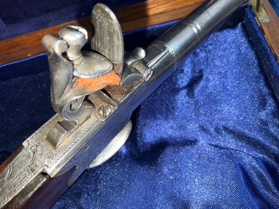 Antique BARBAR SENIOR LONDON QUEEN ANNE PISTOL