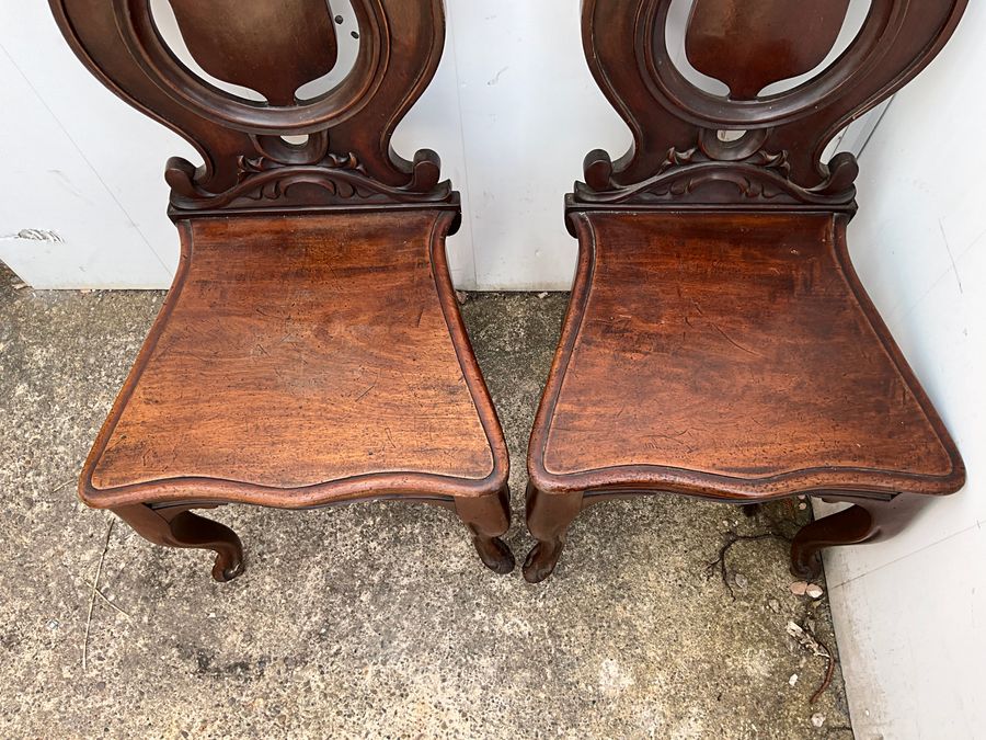 Antique GILLOWS HALL CHAIRS MAHOGANY