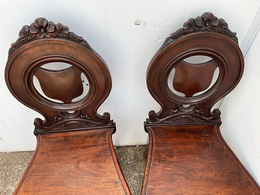 Antique GILLOWS HALL CHAIRS MAHOGANY