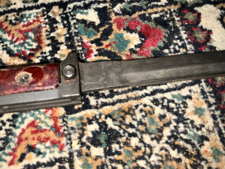 Antique BAYONET/FIGHTING KNIFE & Scabbard 