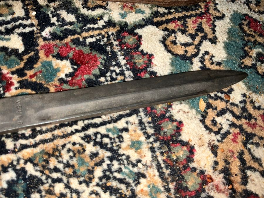 Antique BAYONET/FIGHTING KNIFE & Scabbard 