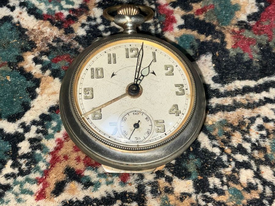 Antique POCKET WATCH/ALARM MILITARY 