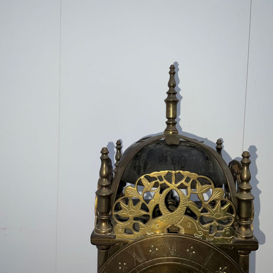 Antique LANTERN CLOCK + WALL BRACKET.