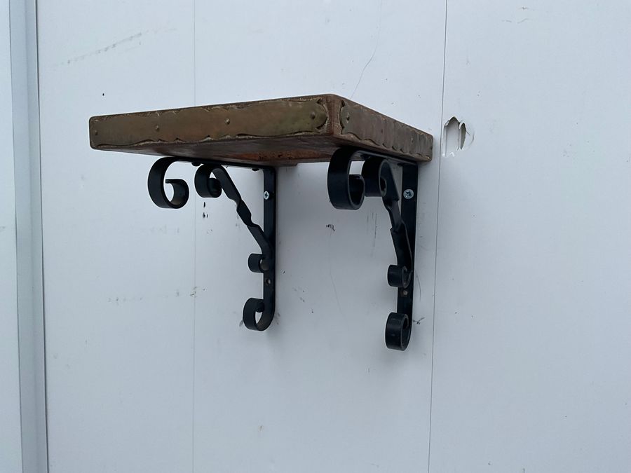 Antique LANTERN CLOCK + WALL BRACKET.