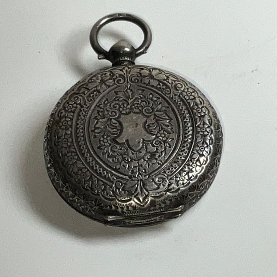 Antique Silver pocket watch working