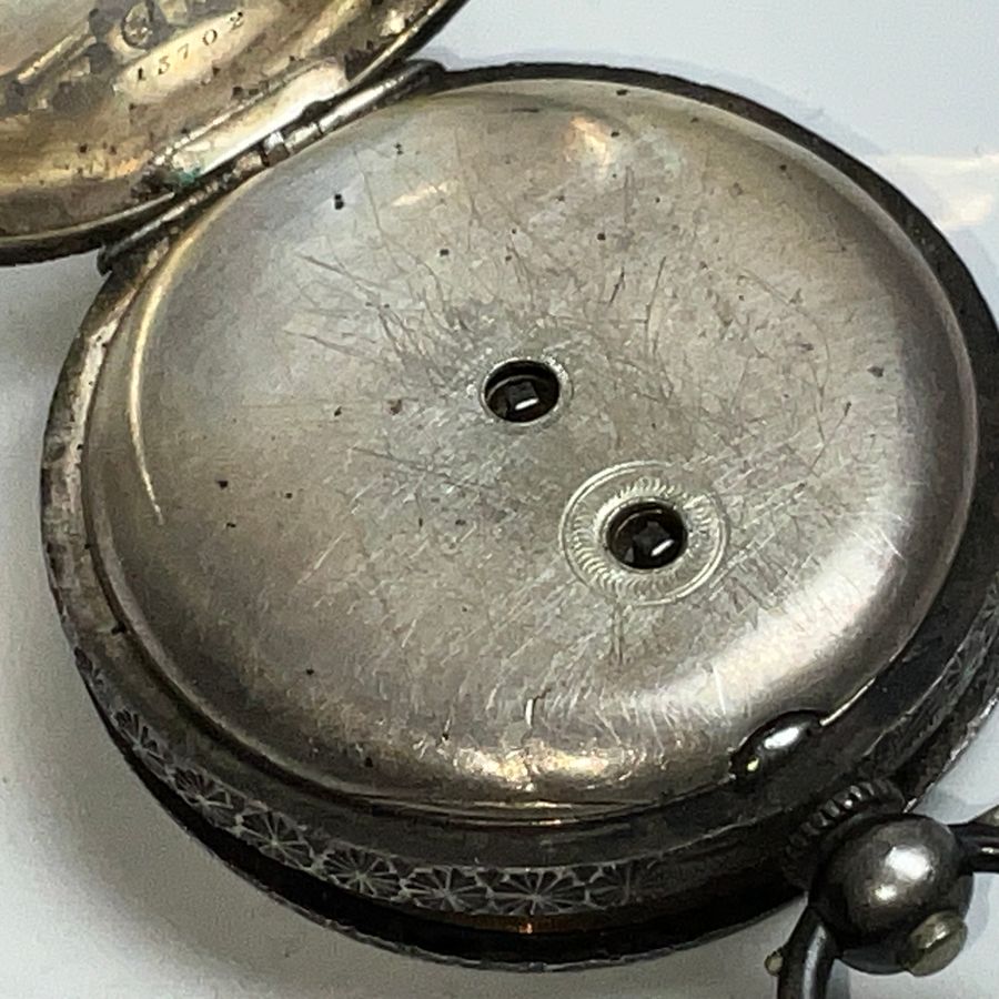 Antique Silver pocket watch working