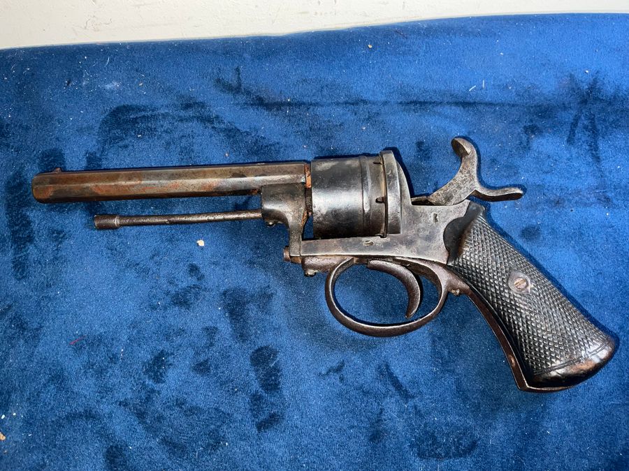 Antique Revolver 12 mm pin fire Military circa 1850’s