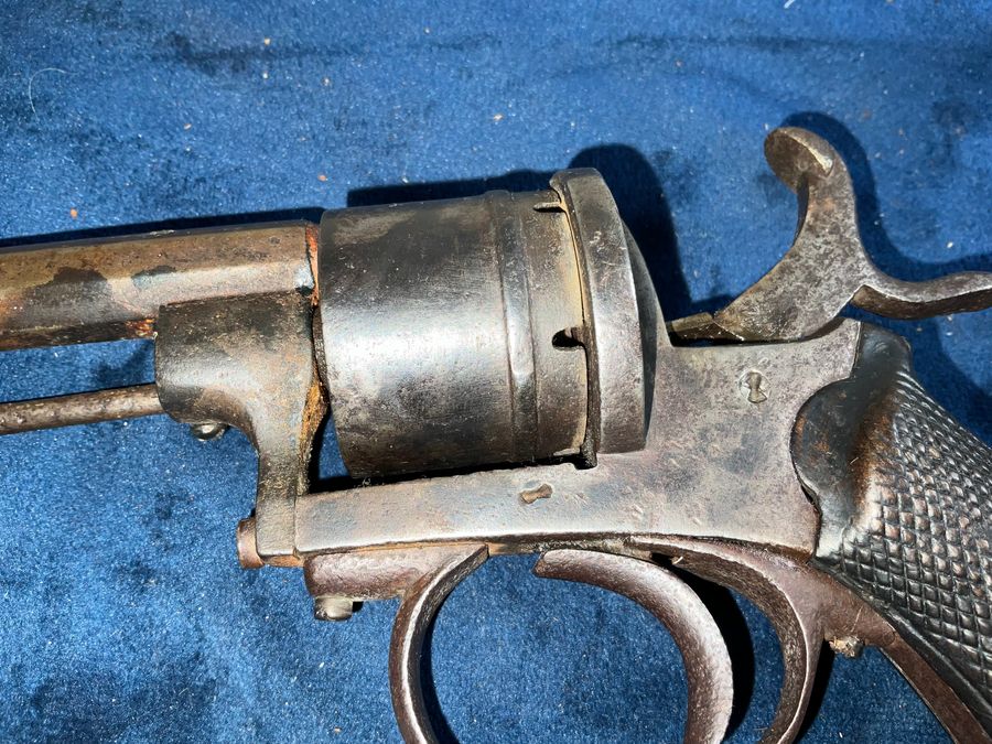 Antique Revolver 12 mm pin fire Military circa 1850’s