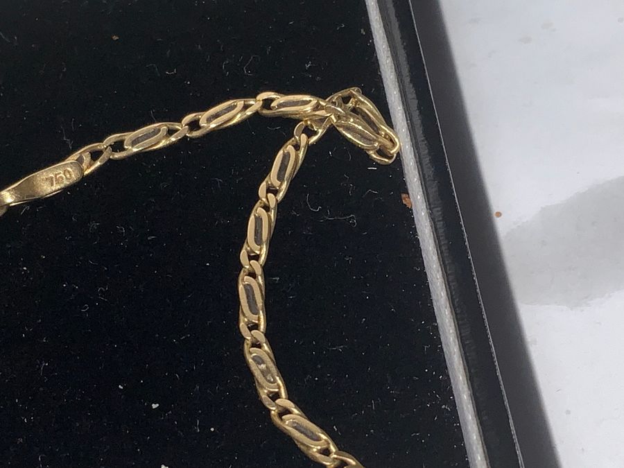 Antique GOLD 18CT BRACELET WITH PRESENTATION CASE