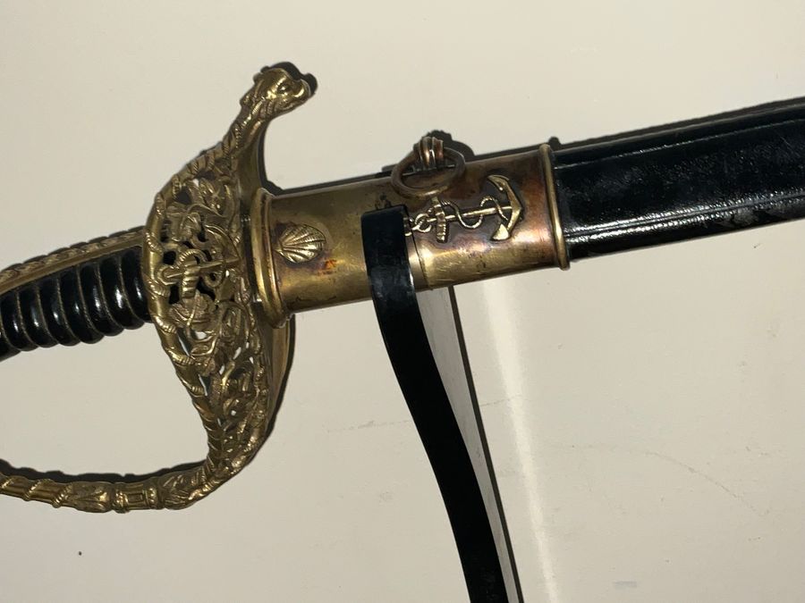 Antique  Victorian French M 1854 Naval Officer's Sword