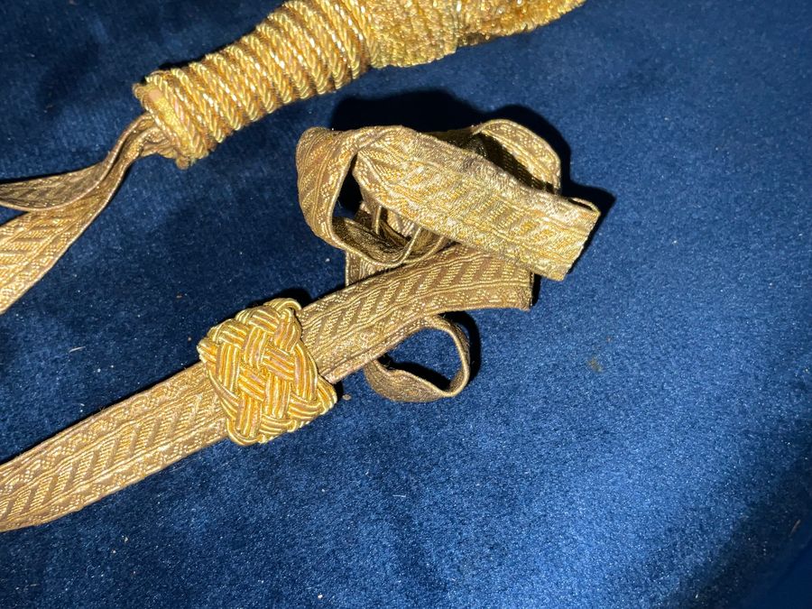 Antique BRITISH MILITARY OFFICERS SWORDS KNOT