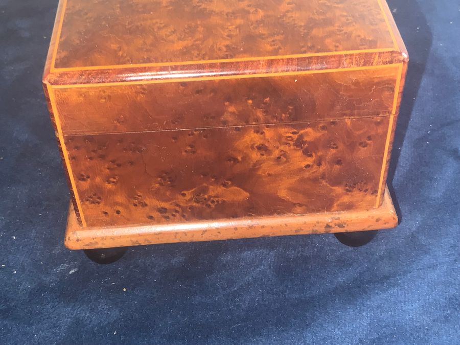 Antique Puzzle Box Birds Eye maple