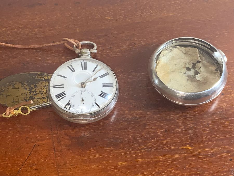 Antique SILVER VERGE POCKET WATCH 