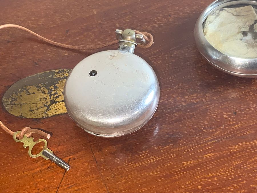 Antique SILVER VERGE POCKET WATCH 