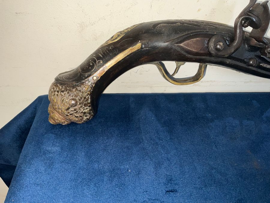 Antique FLINTLOCK PISTOL CONTINENTAL