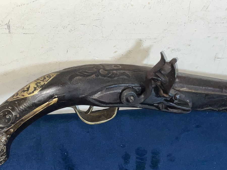 Antique FLINTLOCK PISTOL CONTINENTAL