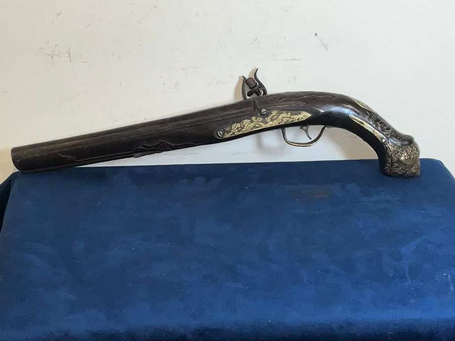 Antique FLINTLOCK PISTOL CONTINENTAL