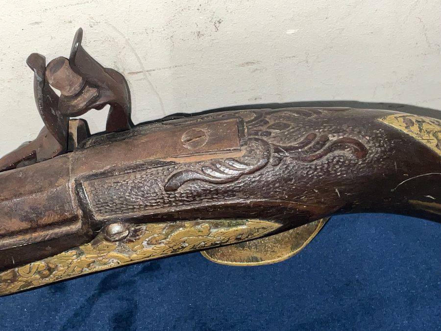 Antique FLINTLOCK PISTOL CONTINENTAL