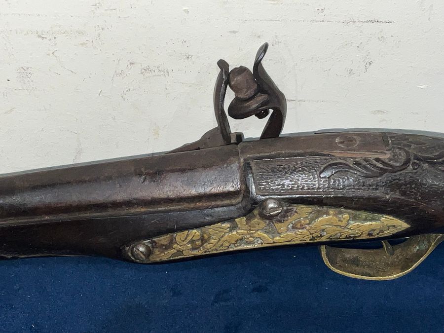 Antique FLINTLOCK PISTOL CONTINENTAL