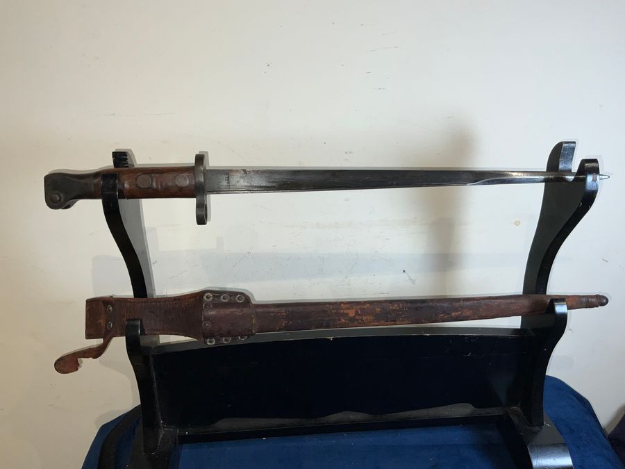 Antique DUTCH BAYONET AND SCABBARD RARE