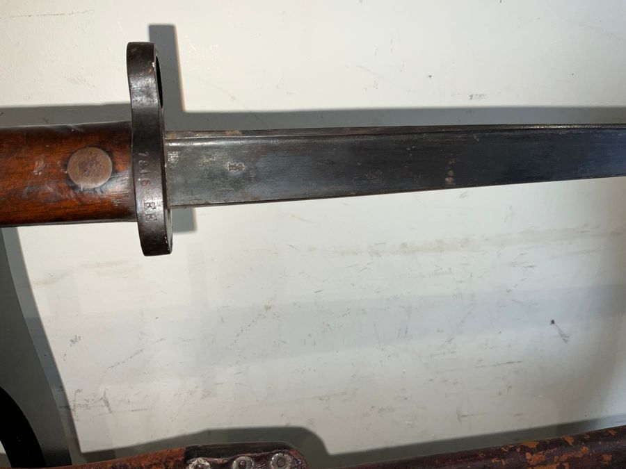 Antique DUTCH BAYONET AND SCABBARD RARE