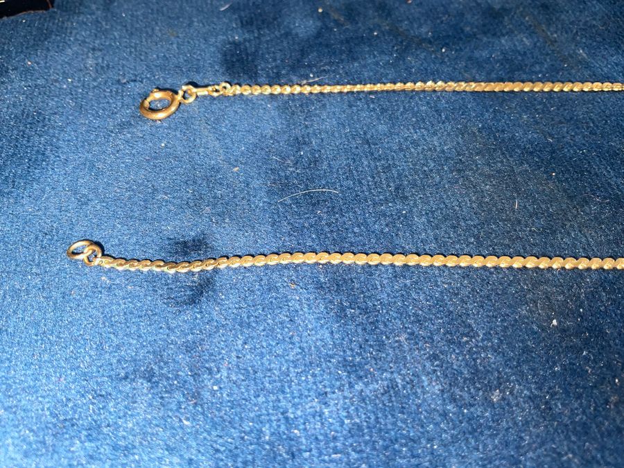 Antique SOLID GOLD 9CT LONG CHAIN