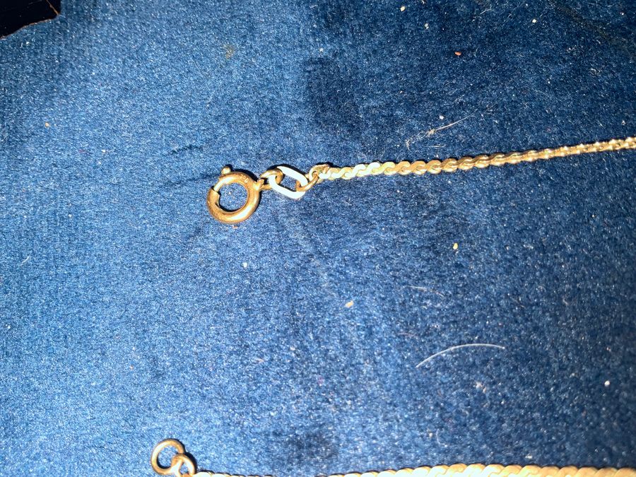 Antique SOLID GOLD 9CT LONG CHAIN