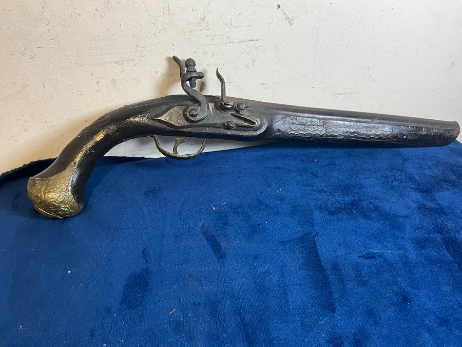 Antique FLINTLOCK PISTOL CONTINENTAL 1790’s