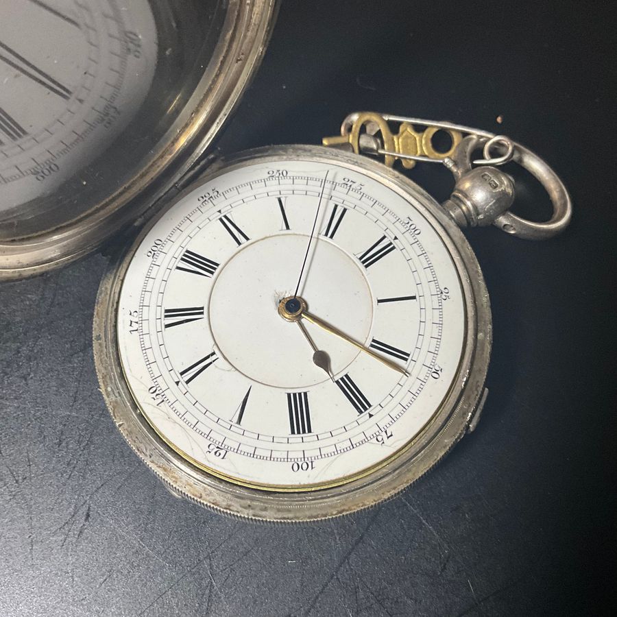 Antique POCKET WATCH SOLID SILVER CASED VICTORIAN.