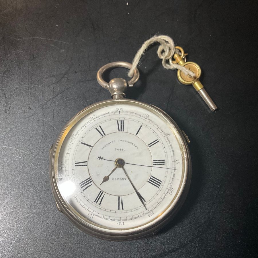 POCKET WATCH SOLID SILVER CASED VICTORIAN