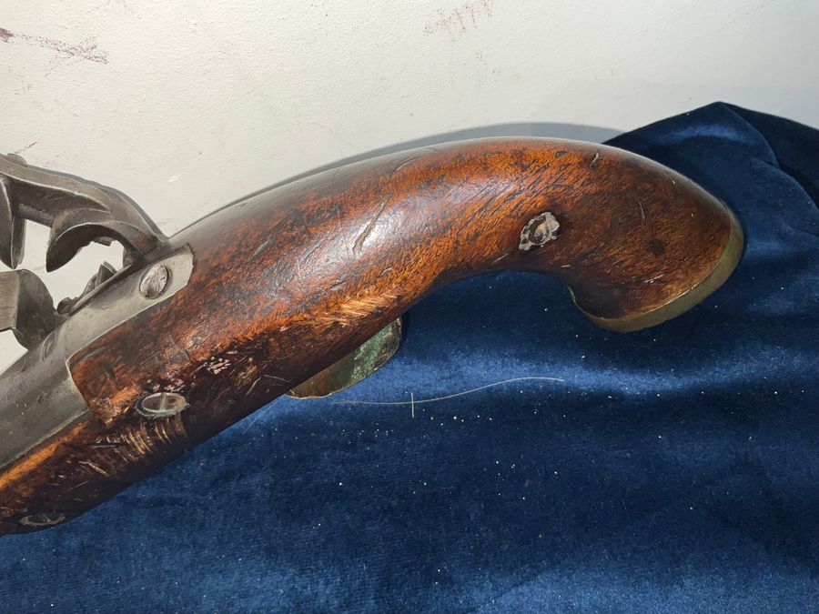 Antique FLINTLOCK PISTOL RUSSIAN, NAPOLEONIC ERA. 